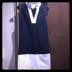 Blue and white yacht dress